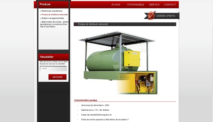 Site de prezentare produse - Benti Express - layout site, detaliu produs.jpg